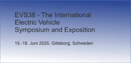 EVS38 - The International Electric Vehicle Symposium and Exposition in Göteborg, Schweden